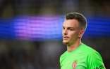 Le gardien suisse de Monaco Philipp Kohn lors du match de Ligue des champions contre le Club Bruges, le 18 septembre 2025 à Bruges
