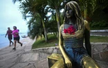 La statue de Brigitte Bardot à Buzios, au Brésil, le 3 janvier 2026