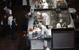Des chefs lors de la compétition des Bocuse d'Or, le 21 septembre 2015 à Paris