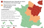 Classement des départements par la direction générale de la santé au 6 mai, en fonction de leur situation par rapport à l'épidémie de coronavirus