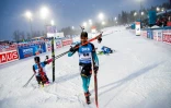 Martin Fourcade après le 20 km individuel des Mondiaux d'Ostersund (Suède), le 13 mars 2019
