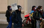 Manifestation contre la proposition de loi sécurité globale, à Paris le 16 janvier 2021