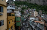 Vue de la favela de Rocinha, la plus grande de Rio de Janeiro, le 6 mars 2023
