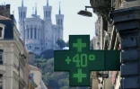 Une pharmacie affiche 40 degrés à Lyon le 26 août 2016