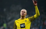 Le prodige norvégien Erling Haaland sous le maillot de Dortmund à Bochum, en Bundesliga, le 11 décembre 2021