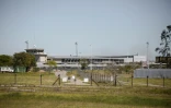Vue générale sur l'aéroport de George, en Afrique du Sud, le 26 septembre 2016