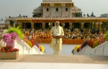 Image tirée d'une vidéo de la chaîne Youtube Narendra Modi diffusée le 22 janvier 2024 via l'AFPTV du Premier ministre indien Narendra Modi inaugurant le temple dédié à la divinité Rama, à Ayodhya, dans l'État indien de l'Uttar Pradesh