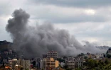 Une frappe aérienne israélienne sur le village de Nabatiyé, dans le sud du Liban, le 22 mai 2026