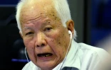 Le chef de l'Etat du "Kampuchéa démocratique" Khieu Samphan, 87 ans, en 2017