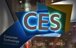 Le logo du Consumer Electronics Show à Las Vegas, le 6 janvier 2018