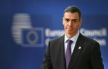 Le Premier ministre espagnol, Pedro Sánchez, arrive à Bruxelles pour participer à la réunion du Conseil européen, le 18 décembre 2025