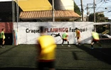 L'équipe U-19 du Flamengo s'entraîne dans le quartier de Sao Gonçalo, à Rio de Janeiro, le 23 mai 2023