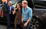 Le prince Harry et son épouse Meghan, duc et duchesse de Sussex, à Melbourne, le 16 avril 2026 en Australie