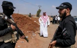 Forces gouvernementales syriennes à Busra al-Harir, dans la province de Deraa, dans le sud de la Syrie, le 21 juillet 2025
