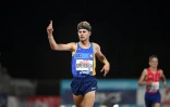 Le fondeur Jimmy Gressier vainqueur du 5000 m des Championnats de France Ă Albi, le 12 septembre 2020