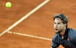 L'Autrichien Dominic Thiem face au Serbe Filip Krajinovic lors de l'Adria Tour, à Belgrade, le 14 juin 2020