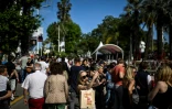 Devant le Palais des festivals à Cannes, le 21 mai 2023