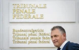 L'ex-secrétaire général de la Fifa Jérôme Valcke à la sortie de son procès devant le tribunal fédéral de Bellinzone, le 14 septembre 2020