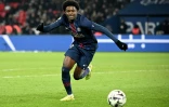 Le jeune titi parisien Quentin Ndjantou lors du match de Ligue 1 contre Le Havre au Parc des Princes, le 12 novembre 2025