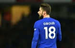 L'attaquant français de Chelsea Olivier Giroud lors de la défaite à Watford pour sa première apparition le 5 février 2018