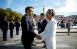 Le président Emmanuel Macron et la Première ministre Elisabeth Borne aux cérémonies du 14 juillet 2022