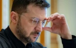 Le président ukrainien Volodymyr Zelensky à Kiev le 4 février 2025

