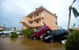 Les dégâts provoqués par le passage de l'ouragan Irma, le 6 septembre 2017 sur l'île de Saint-Martin