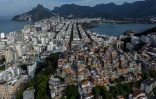 Vue arienne de la favela de Pavao-Pavaozinho, le 22 mai 2020 à Rio de Janeiro, au Brésil
