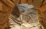 Vue de la vallée depuis le monastère de Mar Moussa, le 11 juin 2022 en Syrie