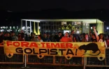 Manifestation contre le président brésilien Michel Temer à Brasilia, le 17 mai 2017