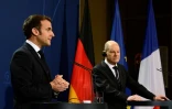 Le président français Emmanuel Macron et le chancelier allemand Olaf Scholz, le 25 janvier 2022 à Berlin
