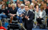 Le Président Emmanuel Macron s'exprime lors d'un débat le 28 février 2019 à Pessac (Gironde)