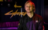 Marcin Iwinski, co-fondateur du studio polonais CD PROJECT, avant la sortie du jeu vidéo Cyberpunk 2077, le 4 décembre 2020 à Varsovie