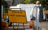 Devant un centre de tests du Covid-19 à Londres, le 16 septembre 2020