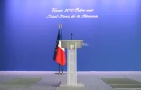 Mardi 19 janvier 2010 - Le parc des expositions de Saint-Denis où Nicolas Sarkozy présente ses v?ux à l'outremer