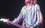 Kurt Cobain en concert avec Nirvana à Tokyo, le 19 février 1992
