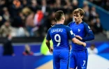 Antoine Griezmann et Kevin Gameiro, tous deux buteurs avec les Bleus contre la Bulgarie, le 7 octobre 2016 au Stade de France