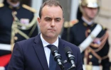 Le nouveau Premier ministre Sébastien Lecornu, à l'Hôtel de Matignon à Paris, le 10 septembre 2025