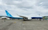 Un Boeing 777-9, dernière génération de la famille du 777, à Everett (nord-ouest) le 26 juin 2024
