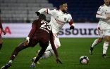 L'attaquant de Lyon Memphis Depay face à Metz, le 17 janvier 2021 à Décines-Charpieu