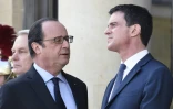 Le président François Hollande et son Premier ministre Manuel Valls à l'Elysée le 12 mars 2016