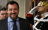 Le leader de la Ligue, Matteo Salvini, le 14 mai 2018 à Rome
