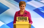 Nicola Sturgeon, cheffe des indépendantistes écossais, lance sa campagne à Edimbourg le 8 novembre 2019
