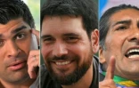 Les candidats à la présidentielle en Equateur. De gauche à droite: Luisa Gonzalez, Otto Sonnenholzner, Jan Topic, Yaku Perez et Christian Zurita