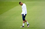 Kylian Mbappé au centre d'entraînement du PSG au Camp des Loges le 5 mai 2023 
