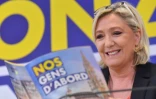 Marine Le Pen, à Bruxelles le 5 mai 2019
