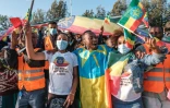 Des manifestants lors d'un rassemblement pro-gouvernemental à Addis Abeba, en Ethiopie, le 7 novembre 2021
