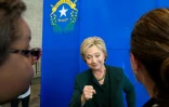 La candidate à la primaire démocrate Hillary Clinton en campagne à Las Vegas, dans le Nevada, le 19 février 2016, aux Etats-Unis