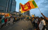 Manifestants antigouvernementaux à Colombo, capitale du Sri Lanka, le 10 mai 2022
