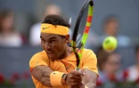 Rafael Nadal contre Dominic Thiem en quart de finale du tournoi de Madrid le 11 mai 2018